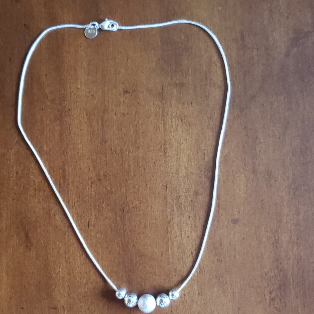 925 Silver Necklace with beads
